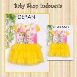 PD407 Dress Tutu Anak Wedges Frozen 78 Kuning copy  large